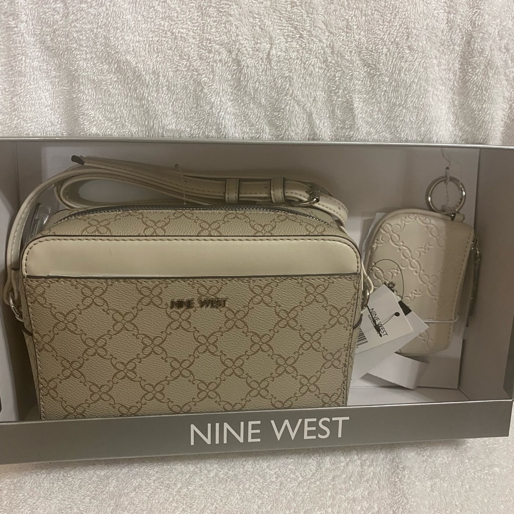 Nine West Beige Crossbody Bag Set